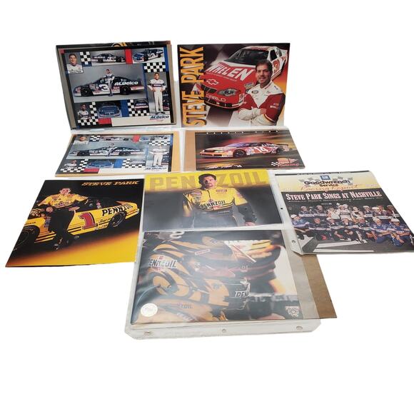 Vtg NASCAR Steve Park Photos Magazine Lot of 6 - Picture 1 of 14